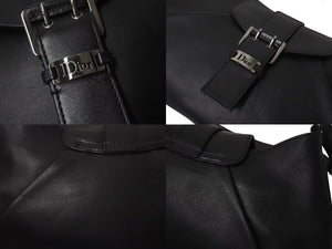 CHRISTIAN DIOR クリスチャンディオール ストリートシックライン ワンショルダーバッグ BO B 0042 レザー ブラック 美品 中古 4c076172