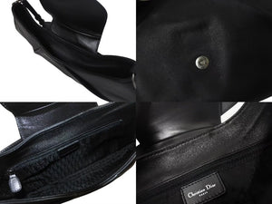 CHRISTIAN DIOR クリスチャンディオール ストリートシックライン ワンショルダーバッグ BO B 0042 レザー ブラック 美品 中古 4c076172