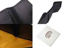 画像をギャラリービューアに読み込む, GOYARD ゴヤール サン ガブリエルウォレット 三つ折り財布 STGABRPMLTY01CL01P ブラック レザー PVC 美品 中古 4c076175