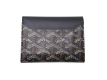 画像をギャラリービューアに読み込む, GOYARD ゴヤール サン ガブリエルウォレット 三つ折り財布 STGABRPMLTY01CL01P ブラック レザー PVC 美品 中古 4c076175