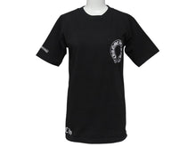 画像をギャラリービューアに読み込む, CHROME HEARTS クロムハーツ 半袖Tシャツ ホースシュー CHロゴ USA製 コットン ブラック サイズS 美品 中古 4c076178 