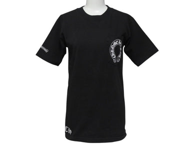 CHROME HEARTS クロムハーツ 半袖Tシャツ ホースシュー CHロゴ USA製 コットン ブラック サイズS 美品 中古 4c076178 