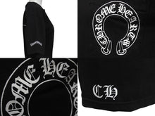 画像をギャラリービューアに読み込む, CHROME HEARTS クロムハーツ 半袖Tシャツ ホースシュー CHロゴ USA製 コットン ブラック サイズS 美品 中古 4c076178 