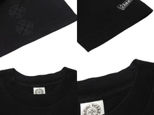 画像をギャラリービューアに読み込む, CHROME HEARTS クロムハーツ 半袖Tシャツ ホースシュー CHロゴ USA製 コットン ブラック サイズS 美品 中古 4c076178 