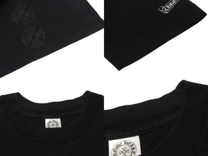CHROME HEARTS クロムハーツ 半袖Tシャツ ホースシュー CHロゴ USA製 コットン ブラック サイズS 美品 中古 4c076178 