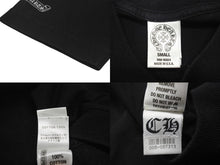 画像をギャラリービューアに読み込む, CHROME HEARTS クロムハーツ 半袖Tシャツ ホースシュー CHロゴ USA製 コットン ブラック サイズS 美品 中古 4c076178 