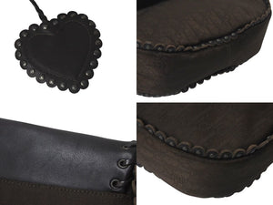 CHRISTIAN DIOR クリスチャンディオール ショルダーバッグ トロッター エスニックライン ブラウン シルバー金具 美品 中古 4c076180