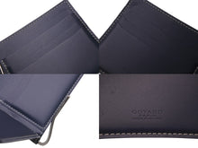 画像をギャラリービューアに読み込む, 極美品 GOYARD ゴヤール サントマ マネークリップ 二つ折り財布 STTHOMPMLTY12CL12P ネイビー レザー PVC 中古 4c076185