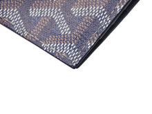 画像をギャラリービューアに読み込む, 極美品 GOYARD ゴヤール サントマ マネークリップ 二つ折り財布 STTHOMPMLTY12CL12P ネイビー レザー PVC 中古 4c076185