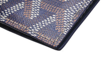 画像をギャラリービューアに読み込む, 極美品 GOYARD ゴヤール サントマ マネークリップ 二つ折り財布 STTHOMPMLTY12CL12P ネイビー レザー PVC 中古 4c076185