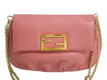 Load image into Gallery viewer, FENDI フェンディ チェーンショルダーバッグ ワンショルダーバッグ FF金具 8M0276 レザー ピンク ゴールド金具 美品 中古 4c076193