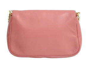 FENDI フェンディ チェーンショルダーバッグ ワンショルダーバッグ FF金具 8M0276 レザー ピンク ゴールド金具 美品 中古 4c076193