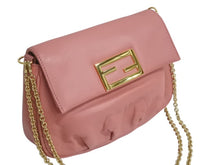 Load image into Gallery viewer, FENDI フェンディ チェーンショルダーバッグ ワンショルダーバッグ FF金具 8M0276 レザー ピンク ゴールド金具 美品 中古 4c076193