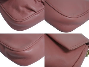 FENDI フェンディ チェーンショルダーバッグ ワンショルダーバッグ FF金具 8M0276 レザー ピンク ゴールド金具 美品 中古 4c076193