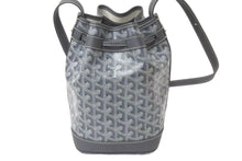 Load image into Gallery viewer, 新品未使用 GOYARD ゴヤール プティ フロ バケットバッグ ショルダーバッグ PEFLOTPMLTY51CL51P グレー レザー PVC 中古 4c076199