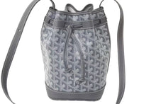 Load image into Gallery viewer, 新品未使用 GOYARD ゴヤール プティ フロ バケットバッグ ショルダーバッグ PEFLOTPMLTY51CL51P グレー レザー PVC 中古 4c076199