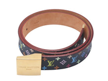 Load image into Gallery viewer, LOUIS VUITTON ルイ ヴィトン サンチュール ベルト モノグラム 80/32 M9271 PVC マルチカラー ゴールド金具 美品 中古 4c076200 正規品