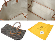 Load image into Gallery viewer, 新品未使用 GOYARD ゴヤール サンルイPM バッグ トートバッグ STLOUIPMLTY01CL01P ブラウン PVC レザー 中古 4c076202