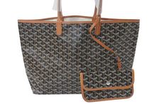 Load image into Gallery viewer, 新品未使用 GOYARD ゴヤール サンルイPM バッグ トートバッグ STLOUIPMLTY01CL01P ブラウン PVC レザー 中古 4c076202