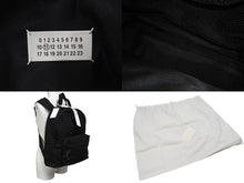 Load image into Gallery viewer, 極美品 MAISON MARGIELA メゾンマルジェラ リュック バックパック s55wa0124 ステッチ ブラック ナイロン 中古 4c076215