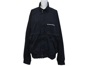 CHROME HEARTS クロムハーツ ナイロンジャケット サイズL 総柄 CHプラス ダガージップ クロスボール ブラック 美品 中古 4c076222