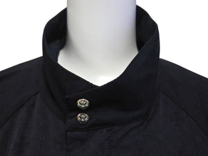CHROME HEARTS クロムハーツ ナイロンジャケット サイズL 総柄 CHプラス ダガージップ クロスボール ブラック 美品 中古 4c076222