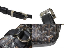 Load image into Gallery viewer, GOYARD ゴヤール カップヴェールPMバッグ ショルダーバッグ CAPVE2PMLTY01CL01P ブラック PVC レザー シルバー金具 美品 中古 4c076223