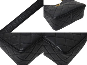 極美品 CHANEL シャネル チェーンショルダーバッグ ランダム番台 ホーボー ラムスキン ココマーク キルティング ゴールド金具 中古 4c076228