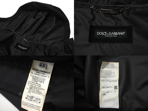 DOLCE&GABBANA ドルチェアンドガッバーナ マウンテン パーカー アウター イタリア製 ポリエステル ブラック サイズ48 美品 中古 4c076238