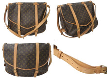 Load image into Gallery viewer, LOUIS VUITTON ルイヴィトン モノグラム ソミュール 43 M42252 ショルダーバッグ ブラウン ゴールド金具 良品 中古 4c076297