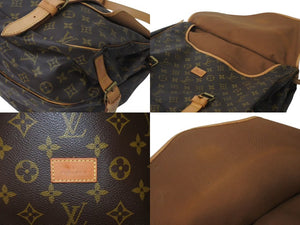 LOUIS VUITTON ルイヴィトン モノグラム ソミュール 43 M42252 ショルダーバッグ ブラウン ゴールド金具 良品 中古 4c076297