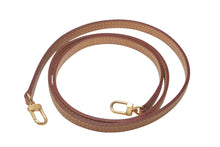 Load image into Gallery viewer, LOUISVUITTON ルイヴィトン ショルダーストラップ バッグ ヌメ革 ブラウン ゴールド金具 ミニスピーディ用 美品 中古 4c076305