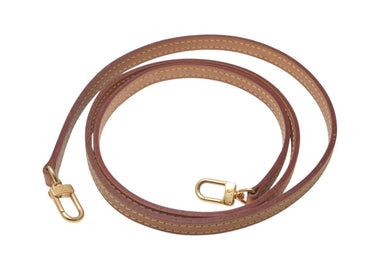 LOUISVUITTON ルイヴィトン ショルダーストラップ バッグ ヌメ革 ブラウン ゴールド金具 ミニスピーディ用 美品 中古 4c076305