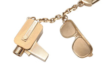 Load image into Gallery viewer, 極美品 LOUIS VUITTON ルイヴィトン ポルトクレ カンヌ カメラ サングラス ロゴ メタル ラインストーン M65383 ゴールド 中古 4c076318