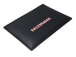 極美品 BALENCIAGA バレンシアガ CASH カードホルダー カードケース 594309 イタリア製 レザー ブラック レッド ホワイト 中古 4c076323