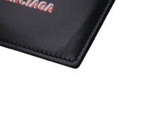 Load image into Gallery viewer, 極美品 BALENCIAGA バレンシアガ CASH カードホルダー カードケース 594309 イタリア製 レザー ブラック レッド ホワイト 中古 4c076323