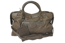 Load image into Gallery viewer, BALENCIAGA バレンシアガ ザ ジャイアント シティ 2WAYバッグ シルバー金具 ショルダーバッグ 281770 サンドベージュ 美品 中古 4c076373