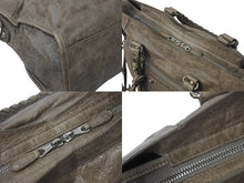 Load image into Gallery viewer, BALENCIAGA バレンシアガ ザ ジャイアント シティ 2WAYバッグ シルバー金具 ショルダーバッグ 281770 サンドベージュ 美品 中古 4c076373
