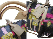 Load image into Gallery viewer, LOUIS VUITTON ルイヴィトン モノグラム サマートランク キーポル バンドリエール50 ボストンバッグ 2018年 M43613 イニシャル入り ブラウン 美品 中古 4c076391