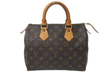 Load image into Gallery viewer, LOUIS VUITTON ルイヴィトン ハンドバッグ M41528 スピーディ25 ブラウン モノグラムキャンバス 良品 中古 4c076395