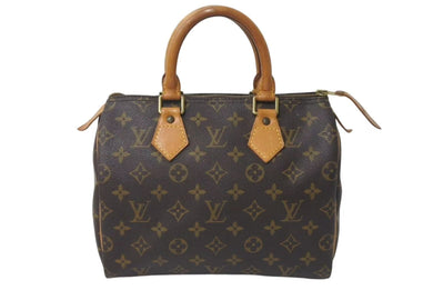 LOUIS VUITTON ルイヴィトン ハンドバッグ M41528 スピーディ25 ブラウン モノグラムキャンバス 良品 中古 4c076395