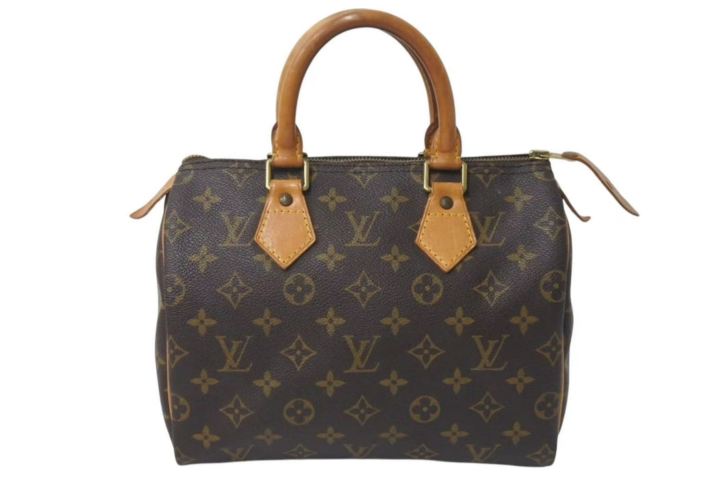 LOUIS VUITTON ルイヴィトン ハンドバッグ M41528 スピーディ25 ブラウン モノグラムキャンバス 良品 中古 4c076395