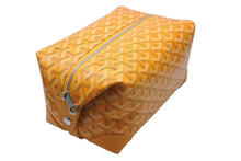 画像をギャラリービューアに読み込む, 新品同様 GOYARD ゴヤール ボウリング25トイレタリーバッグ クラッチバッグ BOWLIN025TY08CL08P イエロー シルバー金具 中古 4c076399