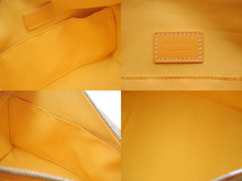 画像をギャラリービューアに読み込む, 新品同様 GOYARD ゴヤール ボウリング25トイレタリーバッグ クラッチバッグ BOWLIN025TY08CL08P イエロー シルバー金具 中古 4c076399