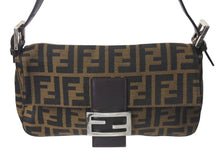Load image into Gallery viewer, FENDI フェンディ マンマバケット ワンショルダーバッグ 26424 ズッカ柄 ブラウン シルバー金具 美品 中古 4c076408