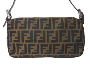 FENDI フェンディ マンマバケット ワンショルダーバッグ 26424 ズッカ柄 ブラウン シルバー金具 美品 中古 4c076408