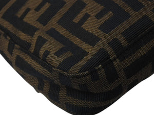 FENDI フェンディ マンマバケット ワンショルダーバッグ 26424 ズッカ柄 ブラウン シルバー金具 美品 中古 4c076408