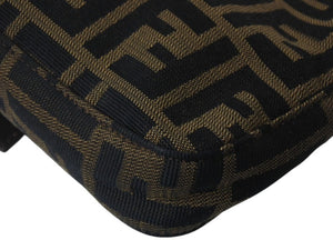 FENDI フェンディ マンマバケット ワンショルダーバッグ 26424 ズッカ柄 ブラウン シルバー金具 美品 中古 4c076408