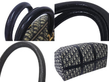 Load image into Gallery viewer, Christian Dior クリスチャンディオール トロッター ボストンバッグ PZ0052 ブラック ゴールド金具 美品 中古 4c076410