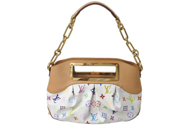 LOUIS VUITTON ルイヴィトン モノグラムマルチカラー ジュディPM 村上隆 ハンドバッグ M40257 ホワイト 美品 中古 4c076415